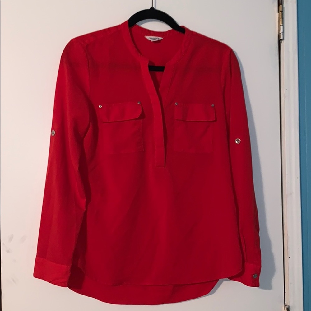 Red Calvin Klein Top